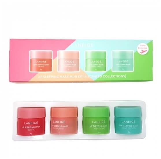 laneige 500009 650x650 1 - Набір нічних масок для губ Laneige Lip Sleeping Masks kit 4 х 8 мл