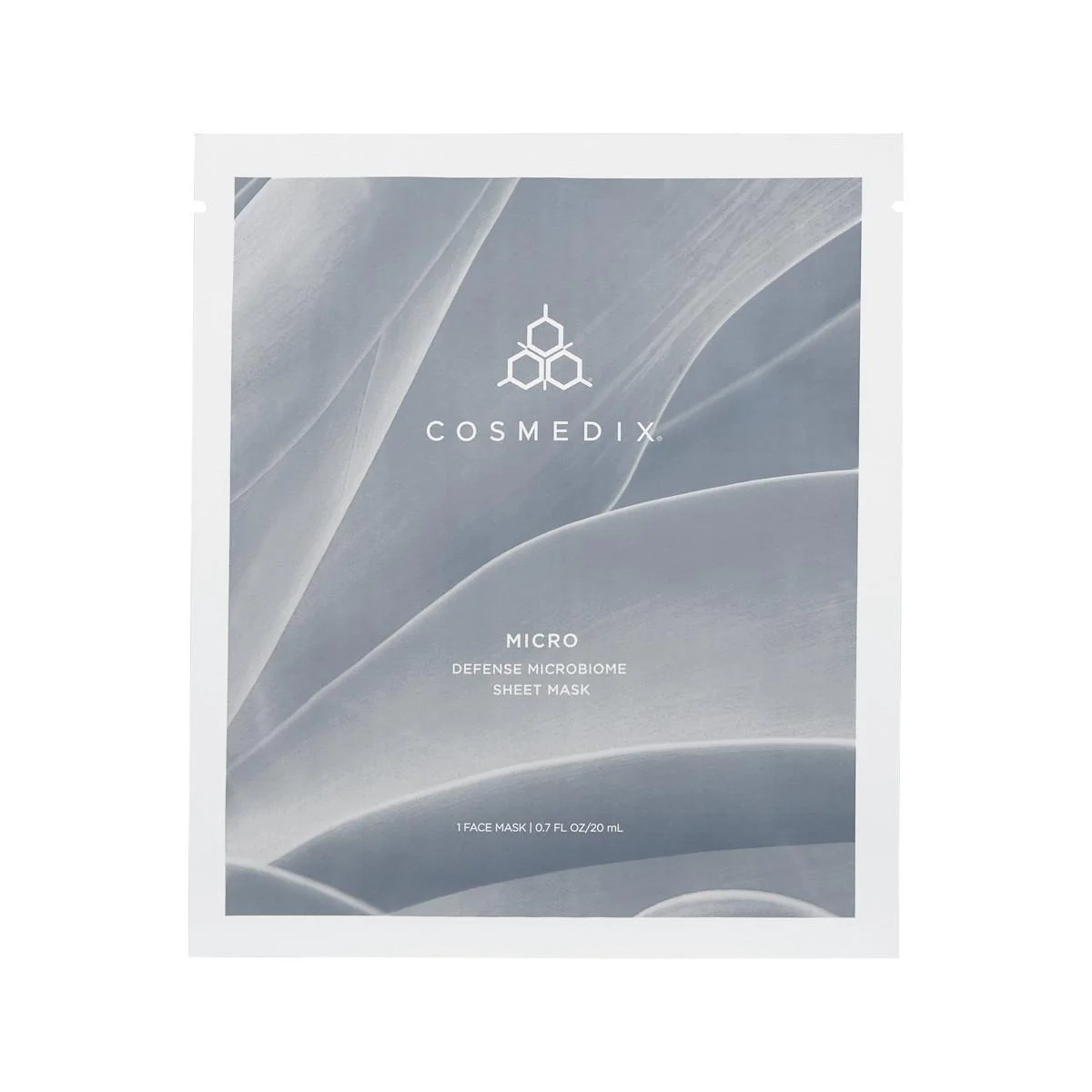 micro packet straight 72dpi - Відновлююча маска з пребіотиками Cosmedix Micro Defense Microbiome Sheet Mask Set (5шт)
