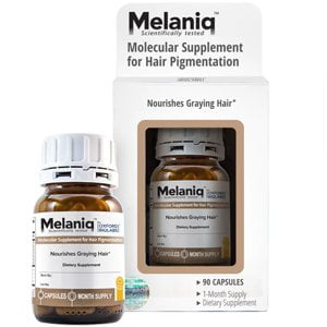 - Mолекулярна добавка для відновлення кольору сивого волосся Oxford Biolabs Melaniq 90шт