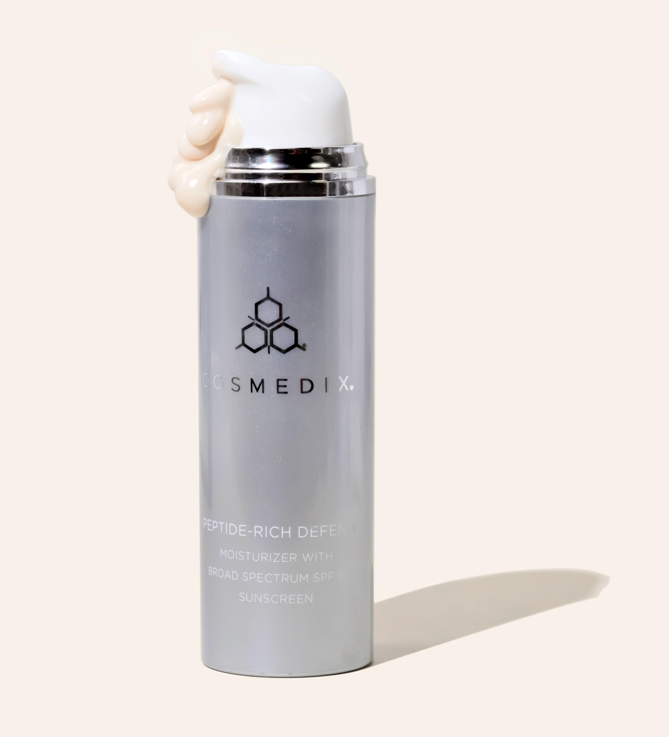 peptide rich defense macros squeezed standing cream1 3 - Сонцезахисний крем SPF 50 Cosmedix Peptide Rich Defense SPF50 50мл