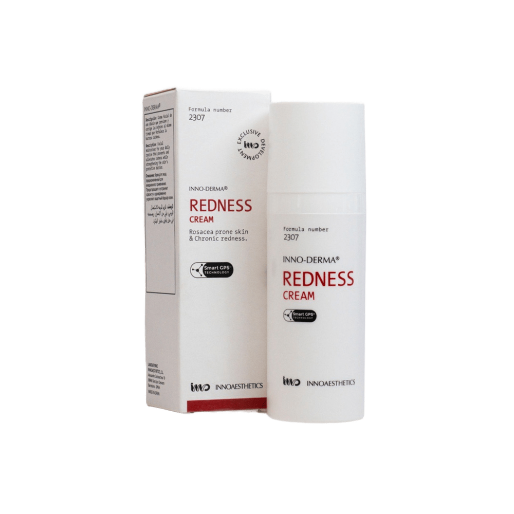 redness cream new - Легкий крем для шкіри з куперозом та розацеа Innoaesthetics Inno-Derma Redness Cream 50мл