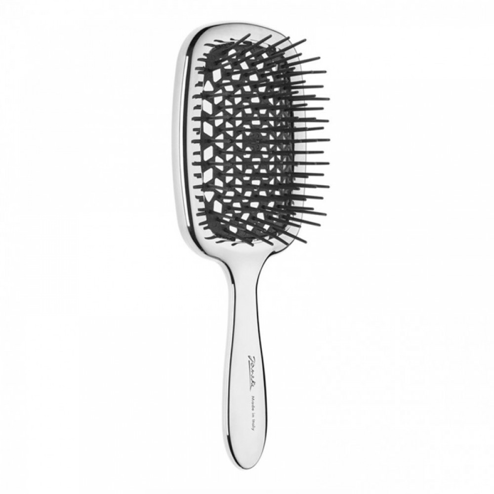 rascheska janeke superbrush serebristaya s chernoi sredinkoi crsp230 1000x1000 1 - Щітка для волосся Janeke Premium