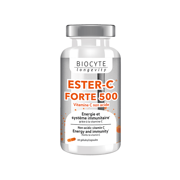 ester c forte 500 30gel v1d rpet 150ml 0421 3770008244122 - Харчова добавка Некислий вітамін С Biocyte Ester C Forte 30капс
