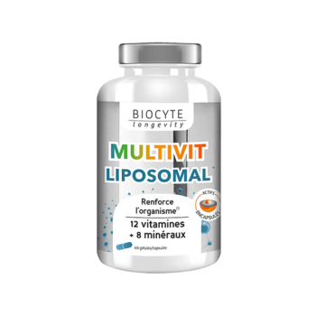 Харчова добавка на основі 12 вітамінів та 8 мінералів Biocyte Multivitamines Liposomal 60шт