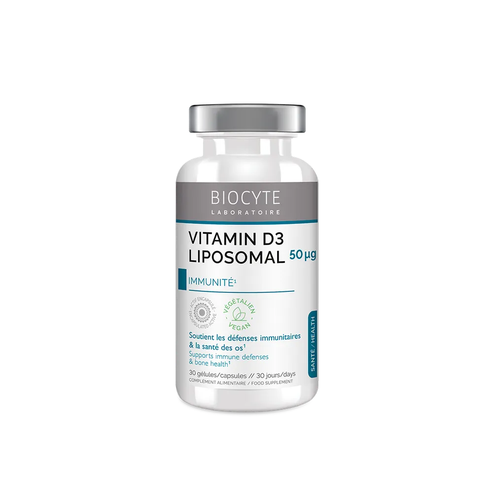 vitamine d3 liposomal 30 caps - Дієтична добавка на основі вітаміну D3 Biocyte Vitamine D3 Liposomal