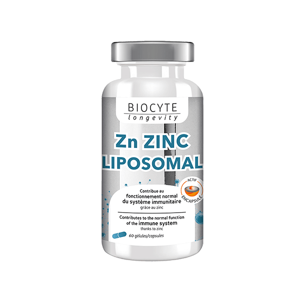 zn zinc liposomal v1e rpet150ml 0421 3770008244221 - Харчова добавка цинк ліпосомальний Biocyte Zn Zinc Liposomal 60шт