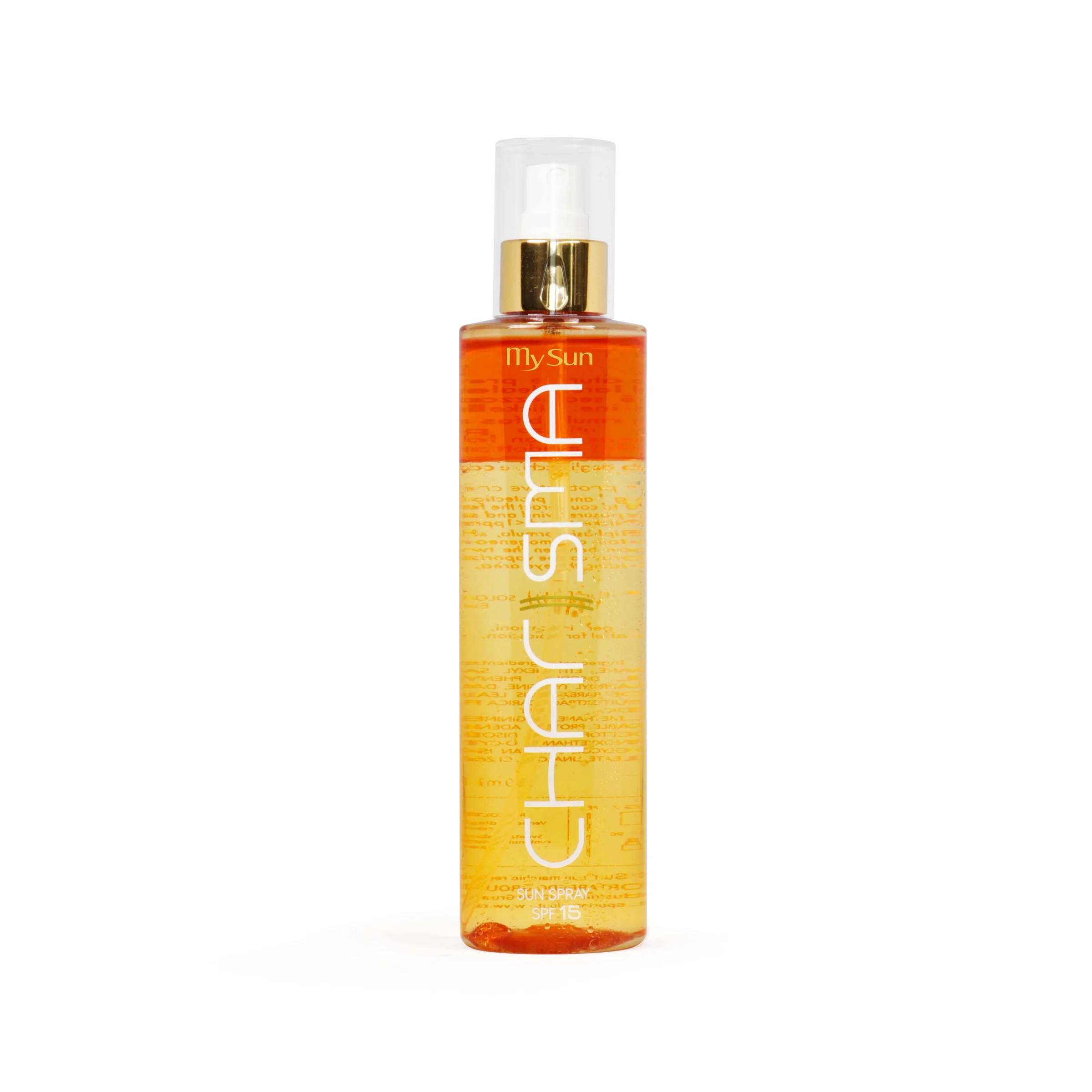 sunsprayspf15 2 2400x 1 - Двофазний зволожуючий сонцезахисний спрей SPF15 My Sun Charisma Sun Spray SPF15 250мл