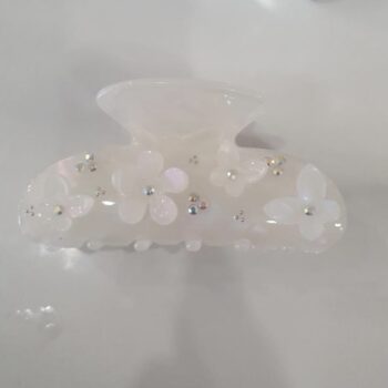 ce4f2c1c 4221 4eeb a811 76063d134c58 2 - Заколка для волосся Крабик White Glaze