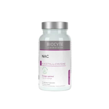 Дієтична добавка у формі капсул, виступає у ролі антиоксидана Biocyte NAC 590mg 60капс
