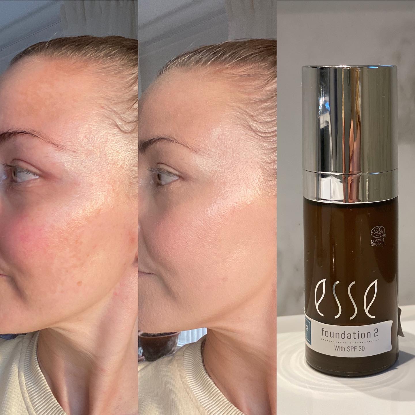 124071063 2121118084687788 1374635013226466587 n - Тональна основа SPF30 для всіх типів шкіри Esse Foundation SPF30 30мл