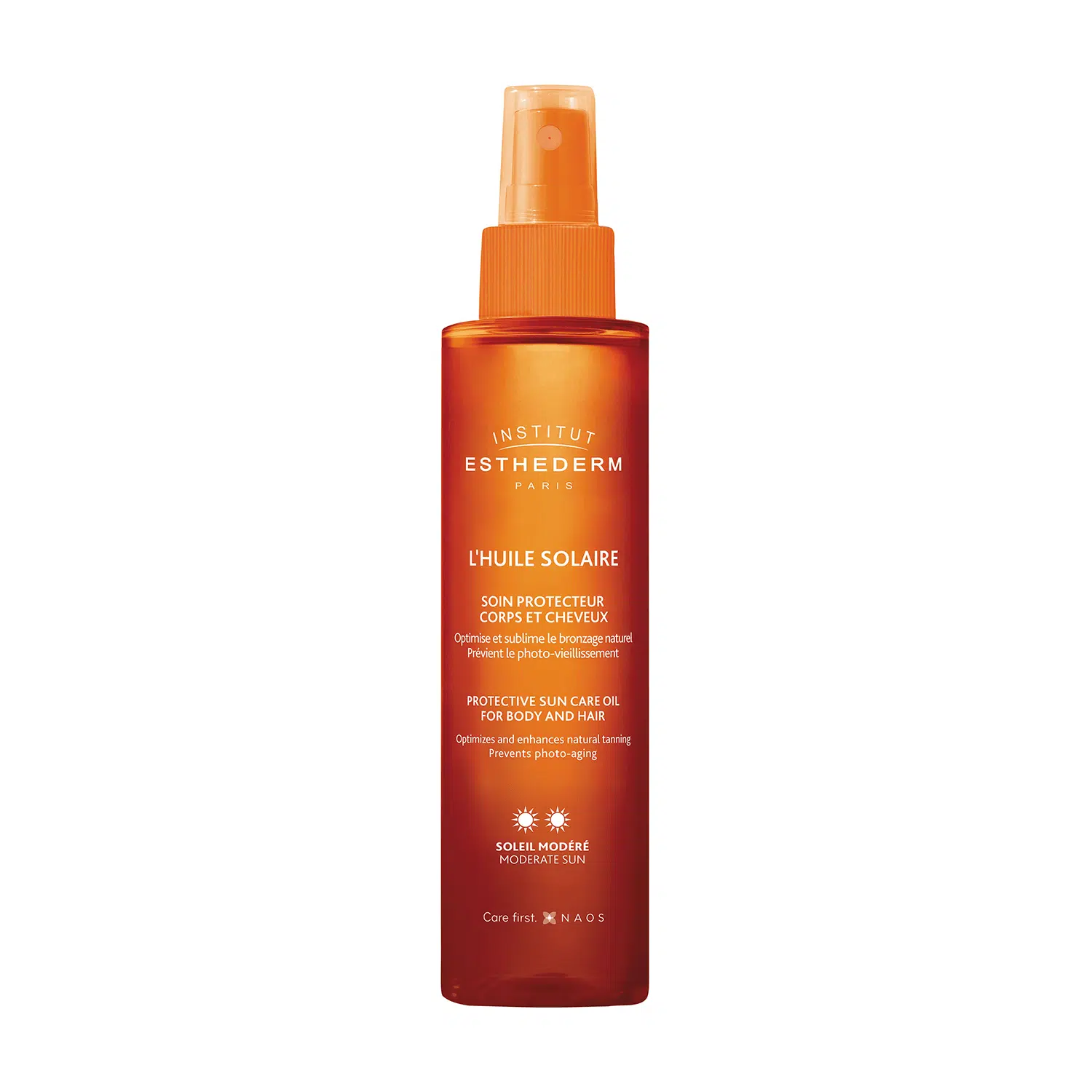 v4580 suncare oil moderate sun.png - Спрей для тіла і волосся Institut Esthederm Sun Oil ** , 150 мл
