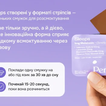 1720020222 3b 2 1 - Мелатонін для сну 1мг Perla Helsa Sleeps 1mg 30шт