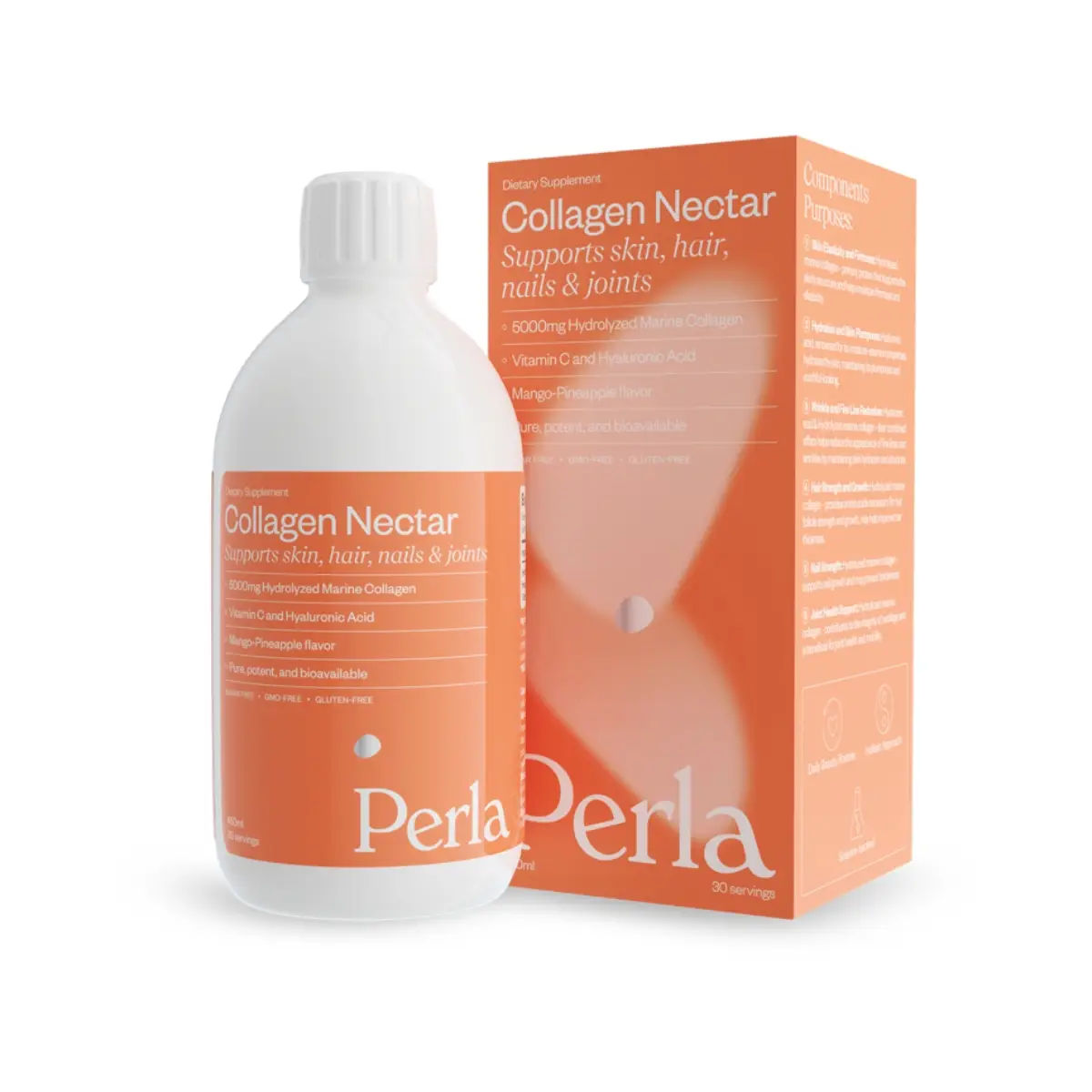 pytnyi kolahen perla helsa collagen nectar 450 ml 59626895160970 - Питний колаген манго-ананас Perla Helsa Collagen Nectar 450мл