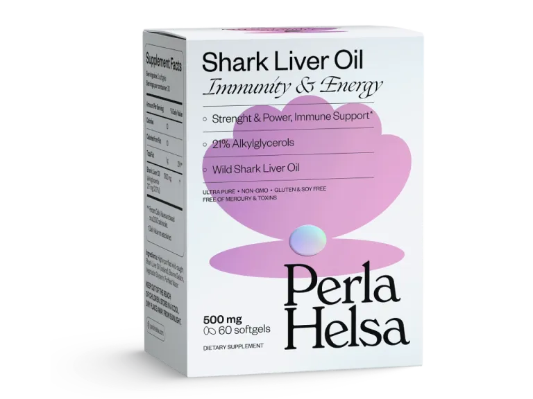y0fkmcjjlqyh5i4mat0f8ywbbkz7hks187no58d9 - Акулячий жир з алкілгліцеролами Perla Helsa Shark Liver Oil 60 капсул