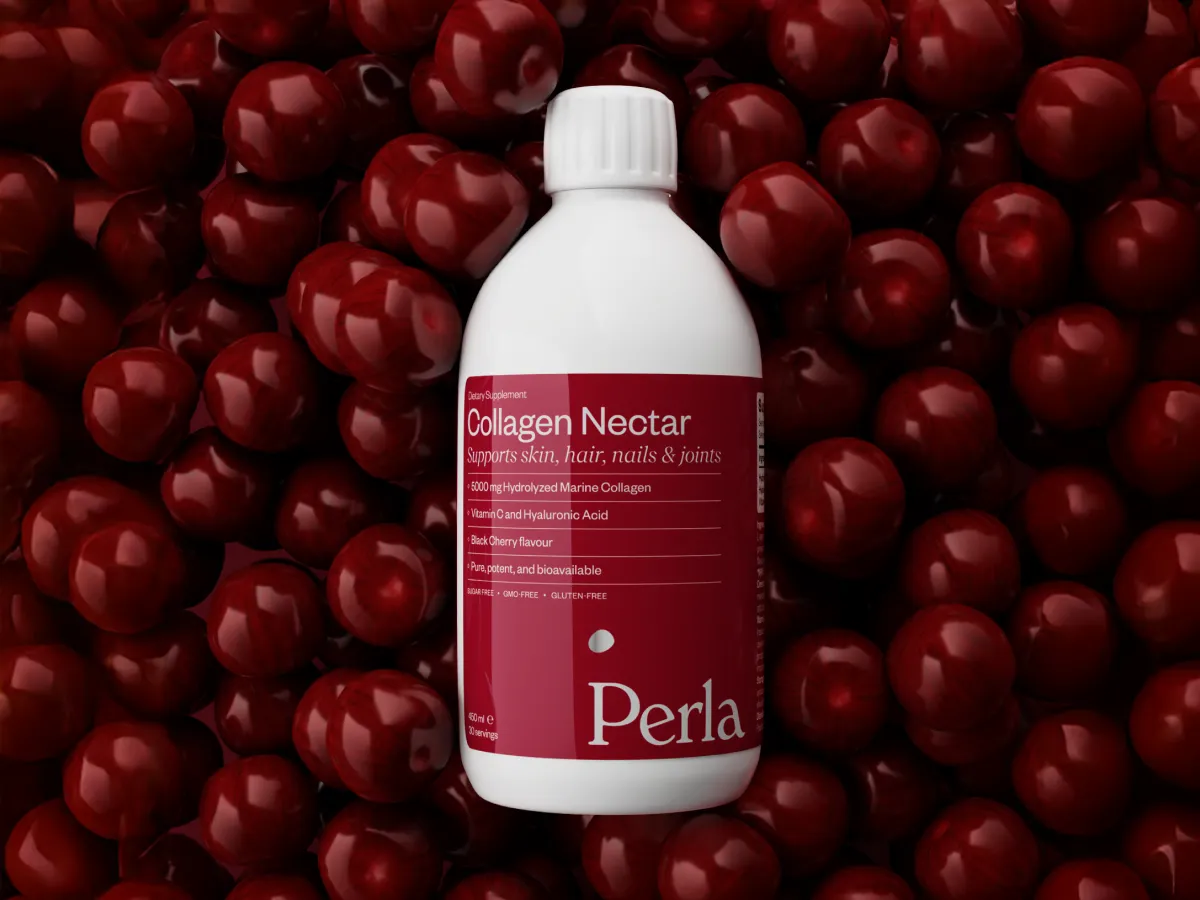 1731695221 2b collagen nectar black cherry 1 - Питний колаген стигла черешня Perla Helsa Collagen Nectar 450мл