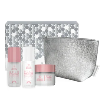 Подарунковий набір із 24 каратним золотом для вікової шкіри Alissa Beaute RADIANCE з косметичкою