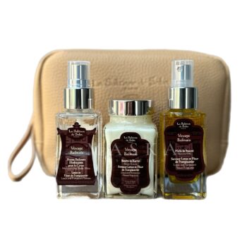 Набір для тіла Балі "Лотос та Франжипані" La Sultane De Saba Balinese Gift Pouch Lotus & Fleur De Frangipanier