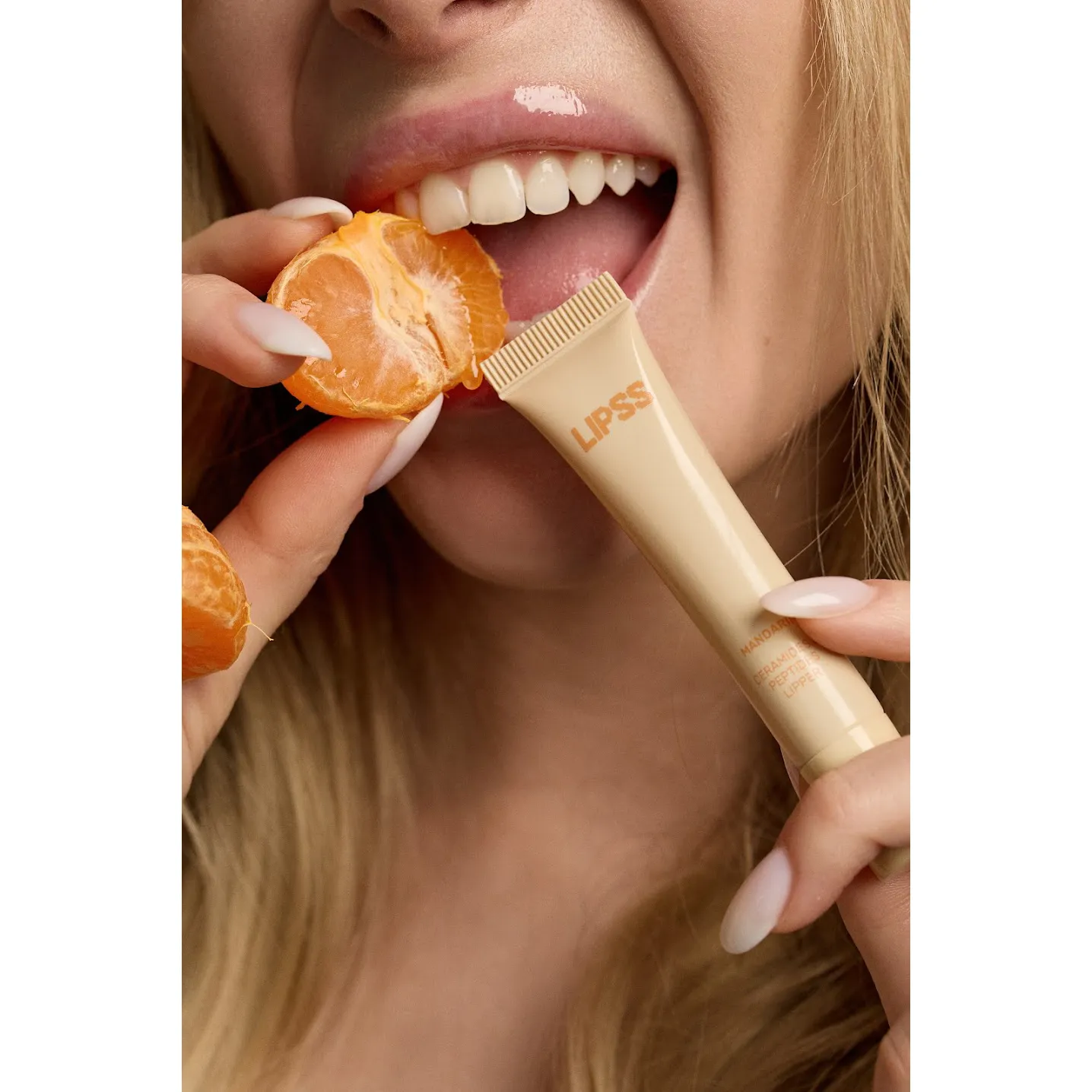 lipss balzam dlia hub mandarin 8 ml 26606960210192 - Блиск для губ Mandarin LIPSS Lipper 8мл