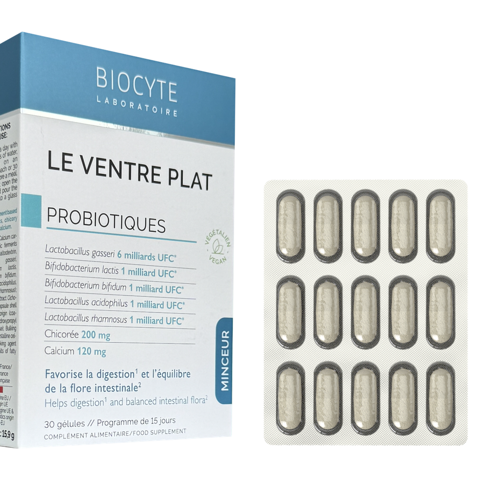 le ventre plat 000 - 5 штамів пробіотиків. Нормалізує мікрофлору Biocyte Le Ventre Plat 30 капсул