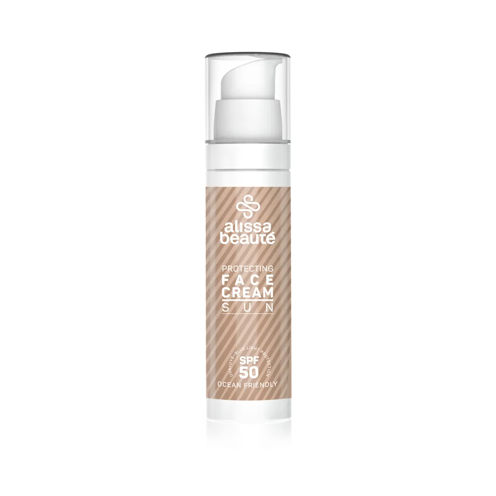 a182 protecting face cream with sunscreens 50ml airless - Сонцезахисний крем для обличчя SPF50 Alissa Beaute Protecting Face Cream SPF50 50мл