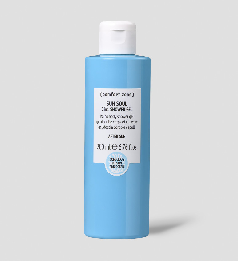 sun soul 2in1 shower gel 773x850 1 - Гель для душу 2в1 Comfort Zone Sun Soul 2in1 Shower Gel 200мл