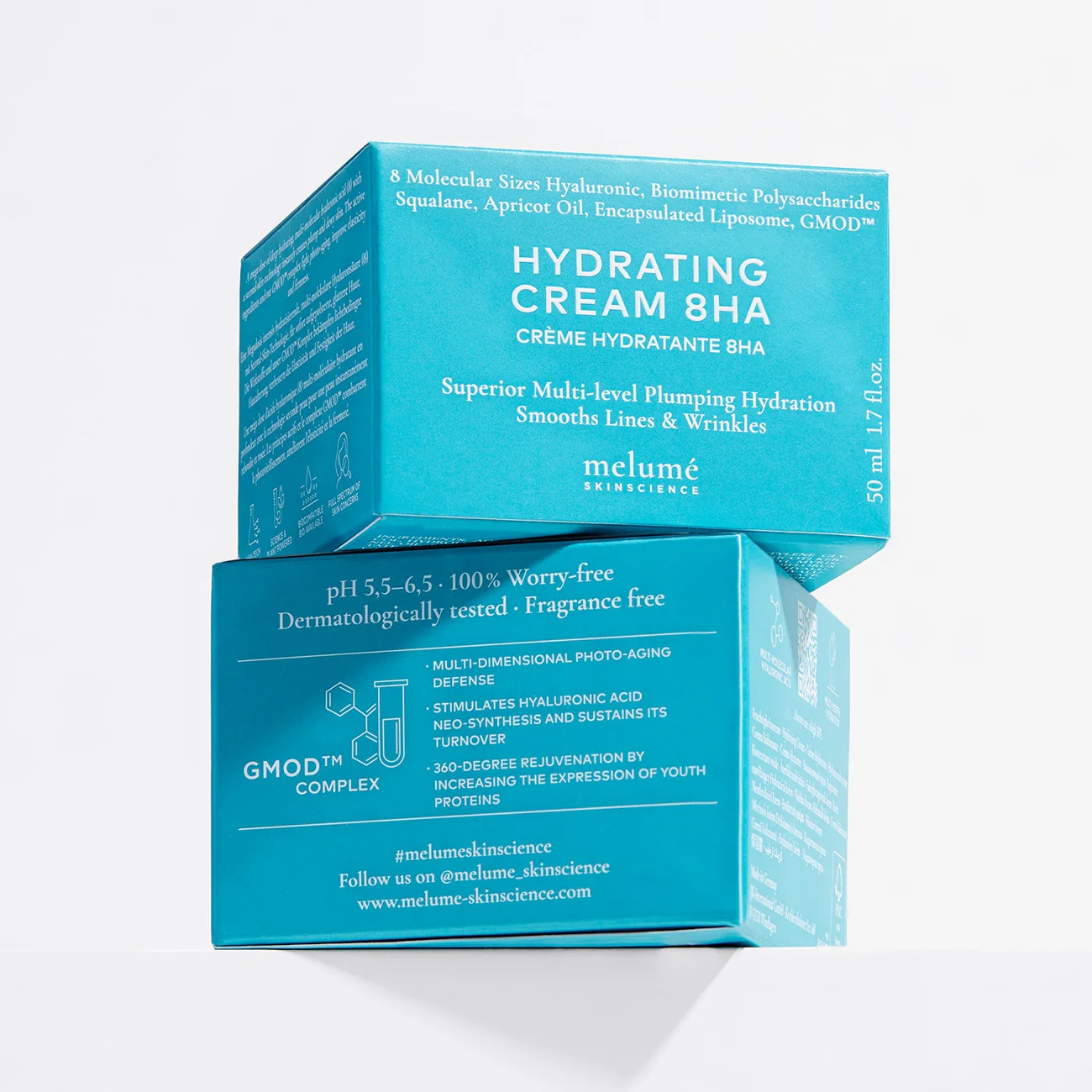- Зволожувальний крем з 8-ма видами гіалуронової кислоти Melume Hydrating Cream 8HA 50мл