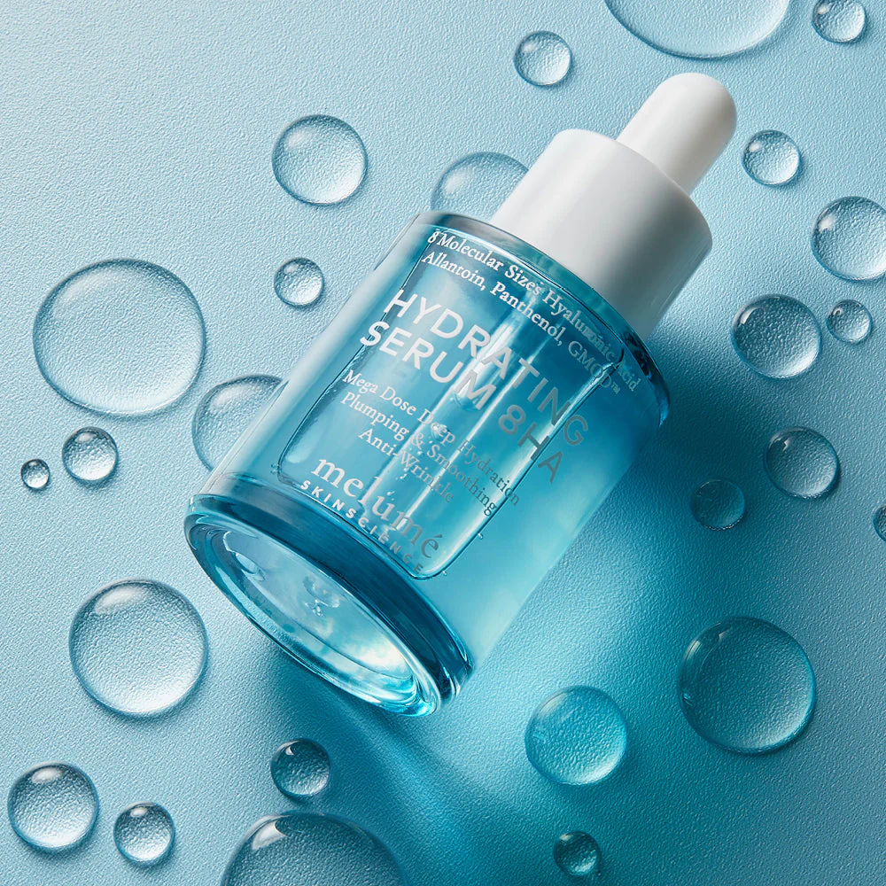 - Зволожувальна сироватка з 8-ма видами гіалуронової кислоти Melume Hydrating Serum 8HA 30мл