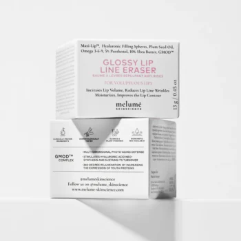 lipbalm umverpackung 1000x - Бальзам-філлер для збільшення об'єму губ Melume Glossy Lip Line Eraser Maxi-Lip Filler Balm
