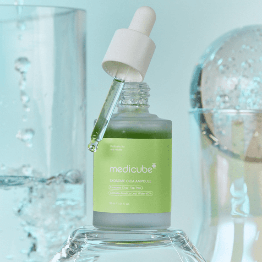 medicube exosome cica ampoule 2 - Заспокійлива сироватка з екзосомами центели та чайним деревом Medicube Exosome Cica Ampoule 30мл