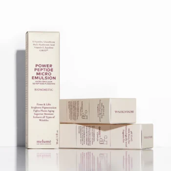 melume skinscience 05 1300x - Пептидна мікроемульсія для омолодження шкіри Melume Power Peptide Micro Emulsion 30мл