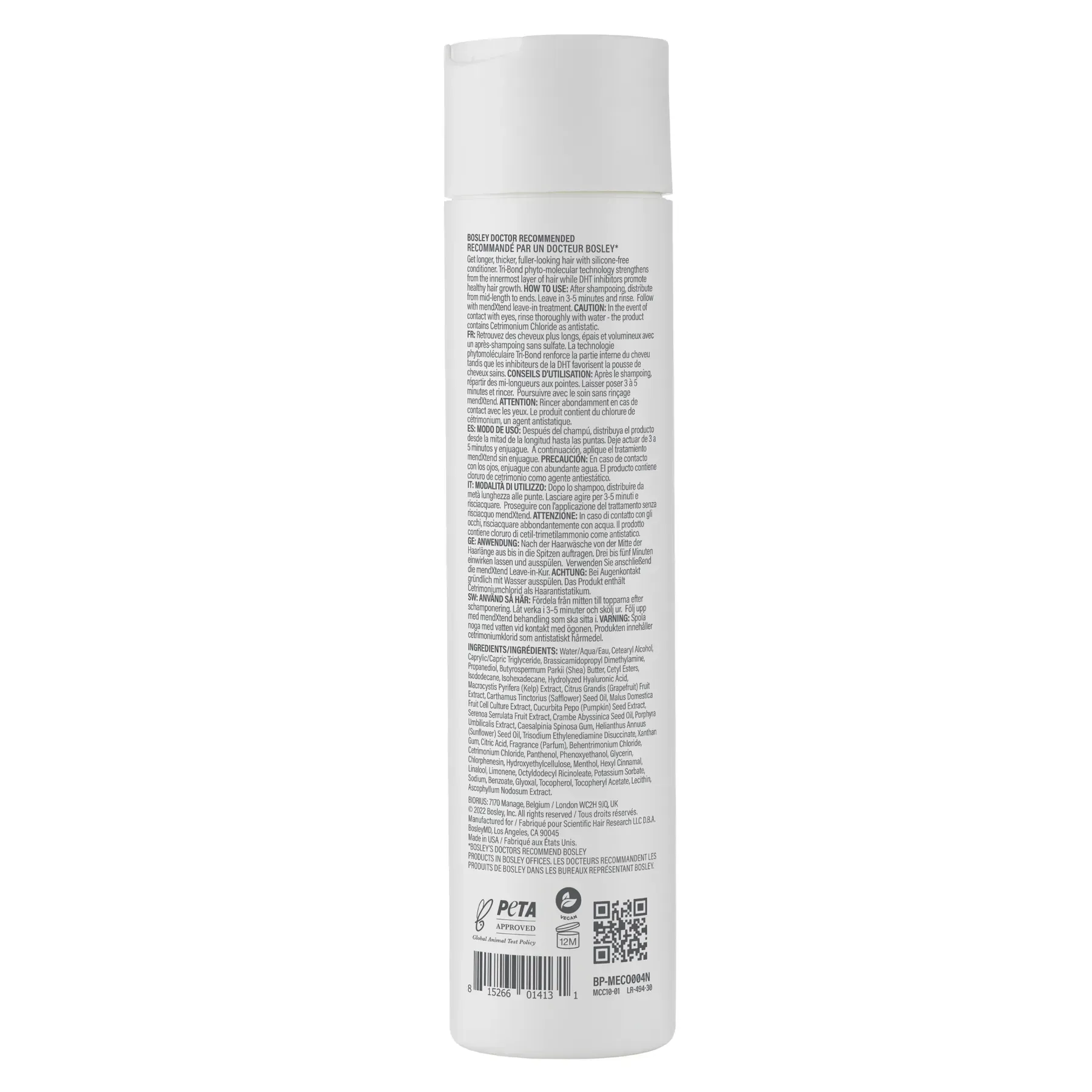 72946199113657 - Зміцнюючий кондиціонер Bosley MD Strengthening Conditioner 300мл