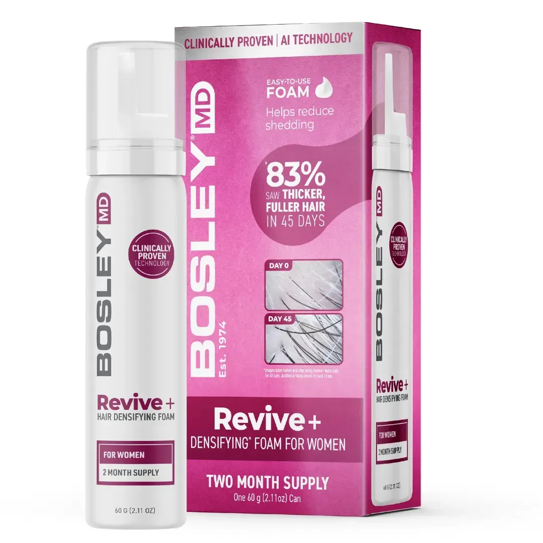 revive pina proty vypadinnia volossia u zhinok 80726760641328 - Піна проти випадіння волосся у жінок Bosley Revive+ 60мл