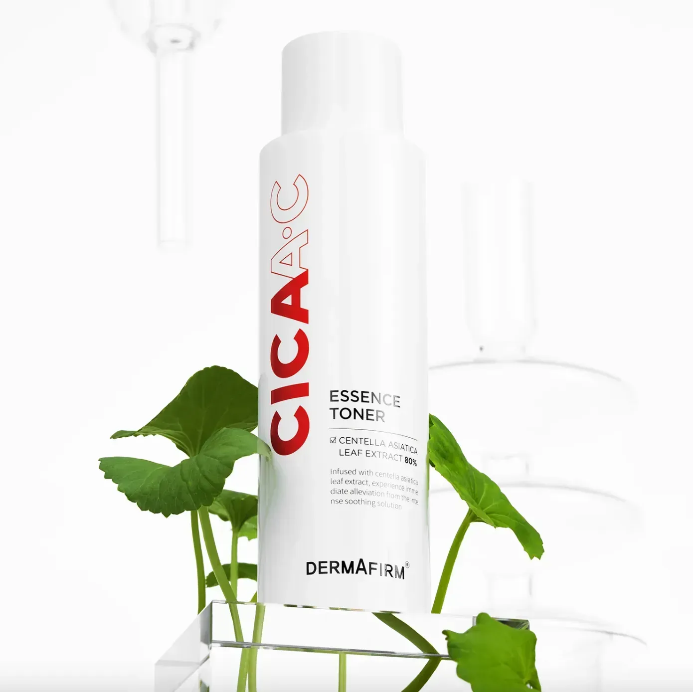 cica a.c essence toner 33654212667440 1 - Есенція-тонер з екзосомами Центелли Азіатської Dermafirm CICA A.C Essence Toner 150мл