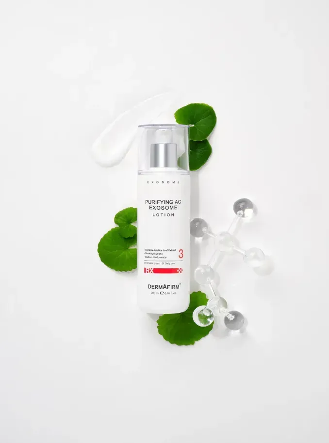 seborehuliuiucha emulsiia rx purifying ac exosome lotion 200ml 52384337902068 - Себорегулюючий тонер Dermafirm RX Purifying AC Exosome Lotion 200мл
