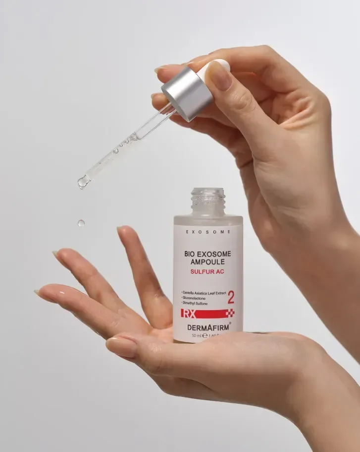 seborehuliuiucha syrovatka rx bio exosome ampoule sulfur ac 50ml 93405535322551 - Себорегулююча сироватка Dermafirm RX Bio Exosome Ampoule Sulfur AC 50мл