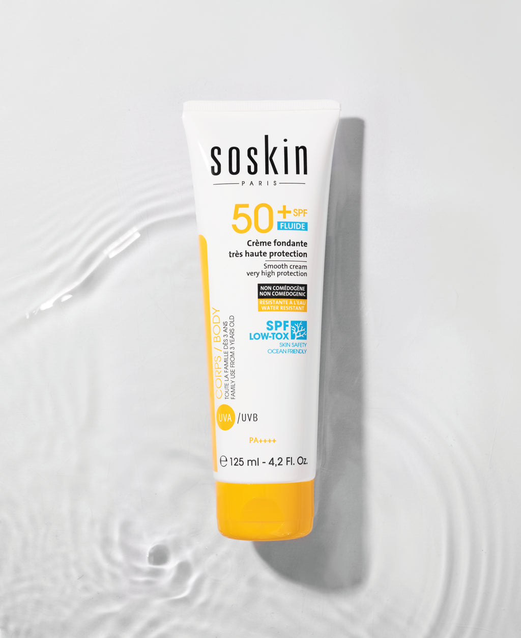 fiches produits plandetravail1 01 88bf5512 65e5 4721 a6fd - Сонцезахисний крем для обличчя та тіла Soskin SPF50 + – SMOOTH CREAM BODY&FACE VERY HIGH PROTECTION SPF50+ 125мл