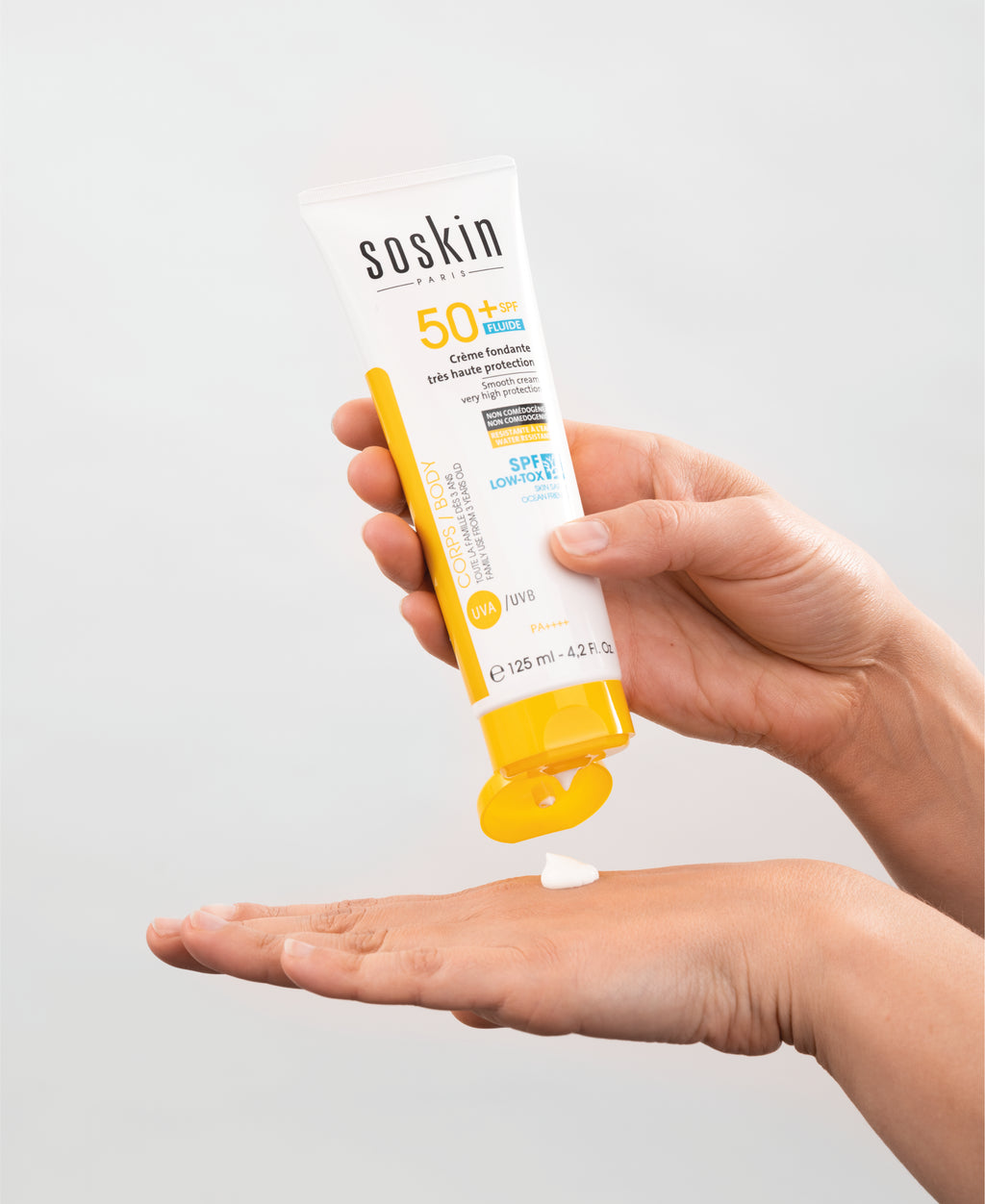 fiches produits plandetravail1 02 02eda560 ebb9 4c48 9f4a - Сонцезахисний крем для обличчя та тіла Soskin SPF50 + – SMOOTH CREAM BODY&FACE VERY HIGH PROTECTION SPF50+ 125мл