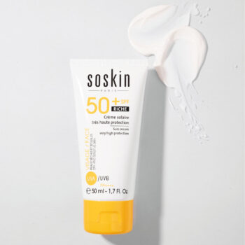 fiches produits plandetravail1 02 07b8df7b 2cba 471a afb3 57d2232734e0 1024x 1 - Сонцезахисний крем Soskin SPF 50+ – SUN CREAM VERY HIGH PROTECTION SPF 50+ 50мл