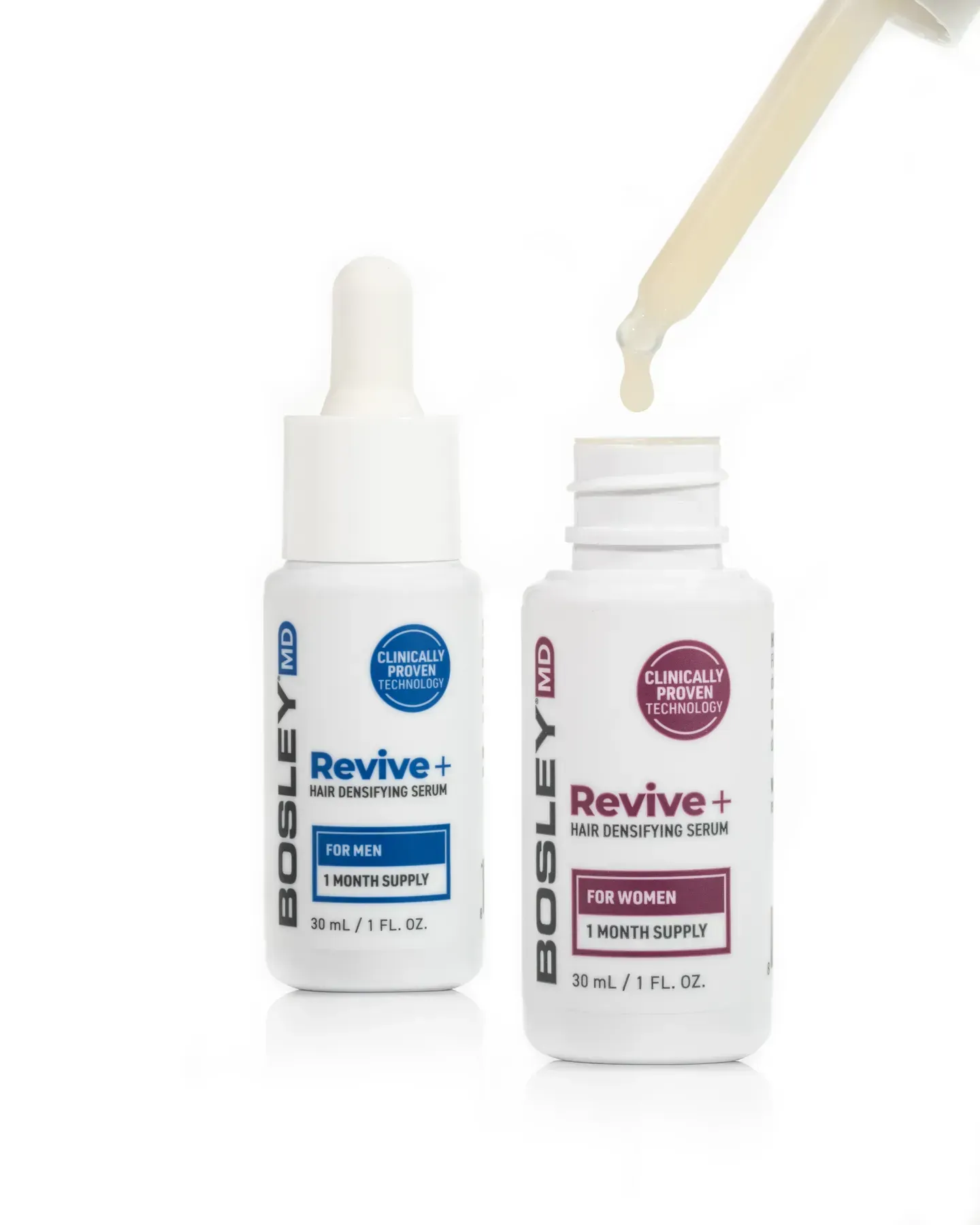 reviverozchyn proty vypadinnia volossia u zhinok 30 ml. 45111753103514 - Розчин проти випадіння волосся у жінок Bosley MD 30мл