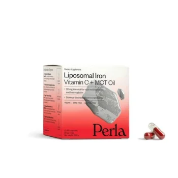 Дієтична добавка залізо Perla Helsa Liposomal Iron Vitamin C + MCT Oil 60капсул